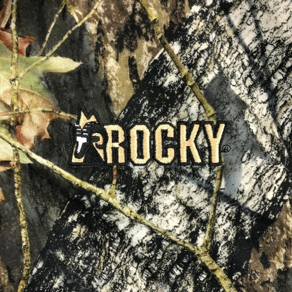 Rockey ProHunter Gear Hooded Thinsulate Jacket Men Large Mossy Oak Camo Full Zip